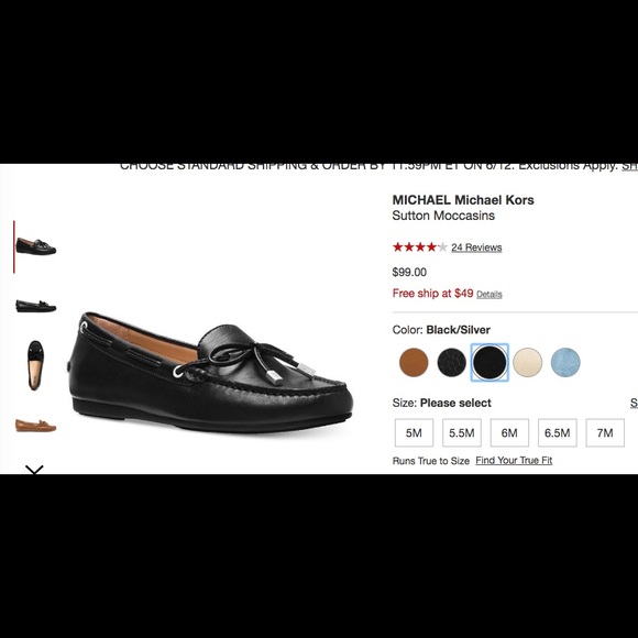 michael kors sutton moccasin black